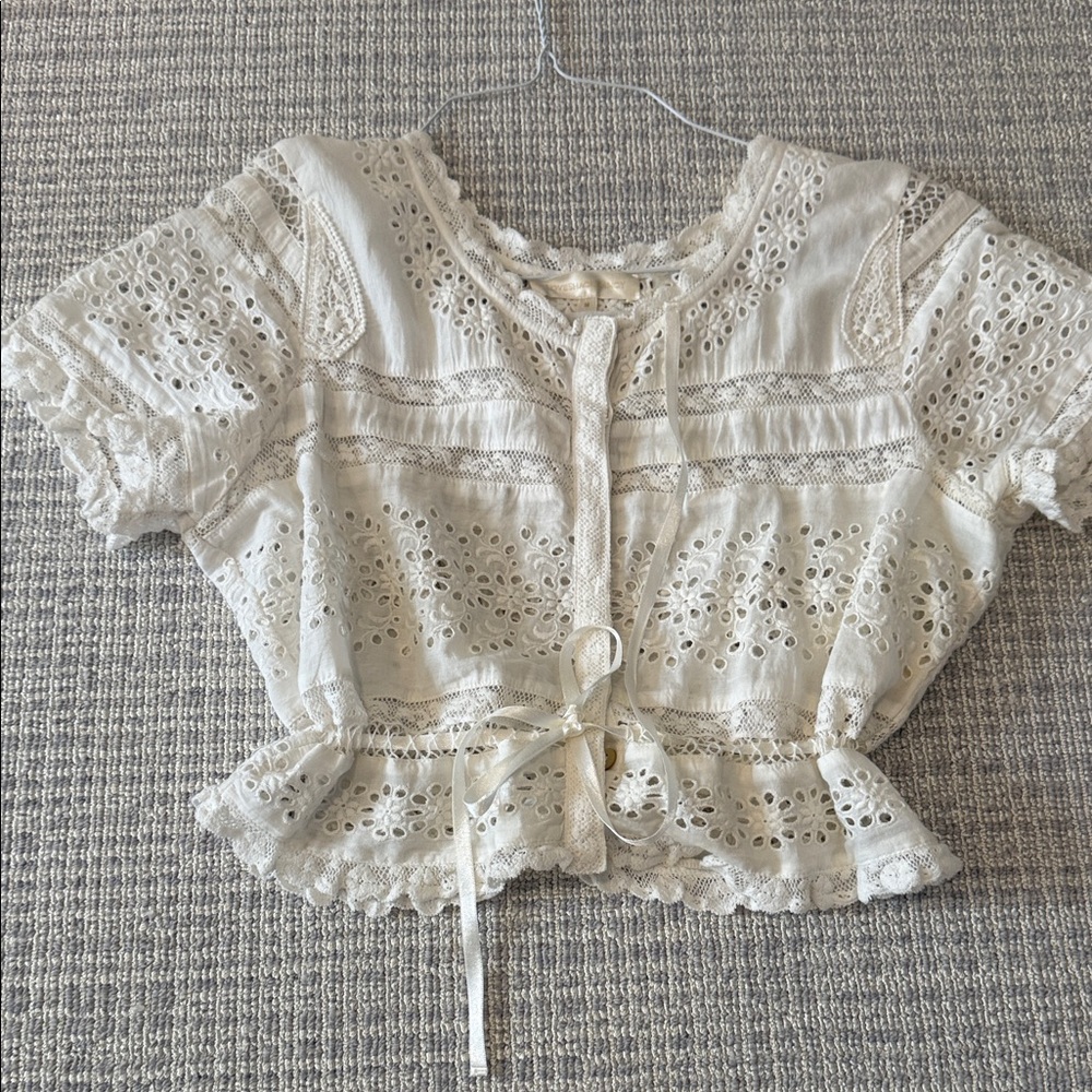 LoveShackFancy short sleeve top